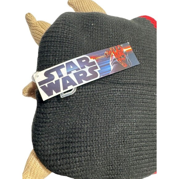 Disney Parks Authentic OG Star Wars Darth Maul Red & Black Beanie Hat One Size - Picture 7 of 10